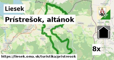 Prístrešok, altánok, Liesek