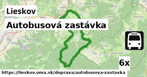 Autobusová zastávka, Lieskov