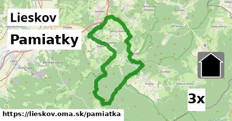 pamiatky v Lieskov