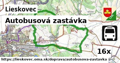 Autobusová zastávka, Lieskovec