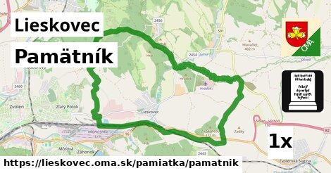 Pamätník, Lieskovec