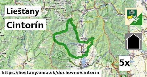 Cintorín, Liešťany