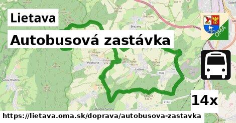 Autobusová zastávka, Lietava