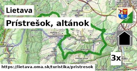 Prístrešok, altánok, Lietava