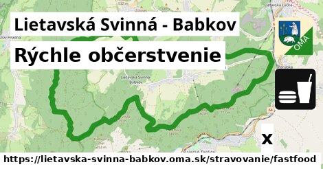 Všetky body v Lietavská Svinná - Babkov