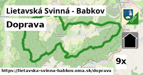 doprava v Lietavská Svinná - Babkov