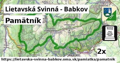 Pamätník, Lietavská Svinná - Babkov