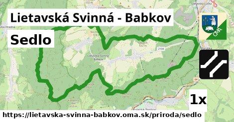 Sedlo, Lietavská Svinná - Babkov