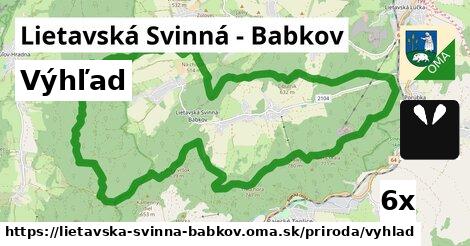 Výhľad, Lietavská Svinná - Babkov