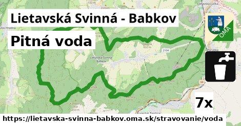 Pitná voda, Lietavská Svinná - Babkov