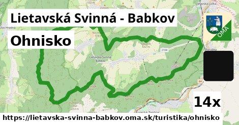 Ohnisko, Lietavská Svinná - Babkov