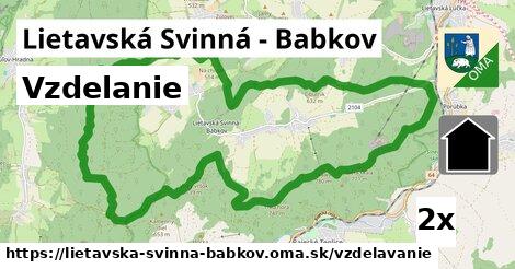 vzdelanie v Lietavská Svinná - Babkov