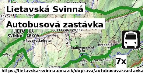 Autobusová zastávka, Lietavská Svinná