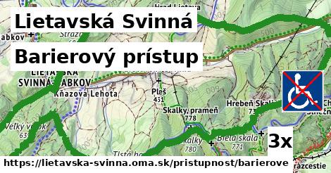 barierový prístup v Lietavská Svinná