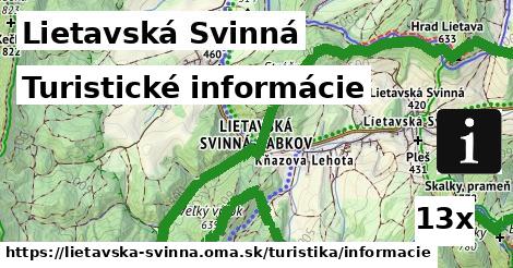 Turistické informácie, Lietavská Svinná