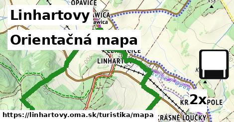 orientačná mapa v Linhartovy