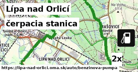 čerpacia stanica, Lípa nad Orlicí