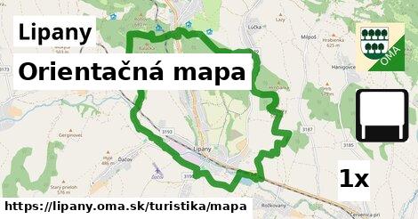 Orientačná mapa, Lipany