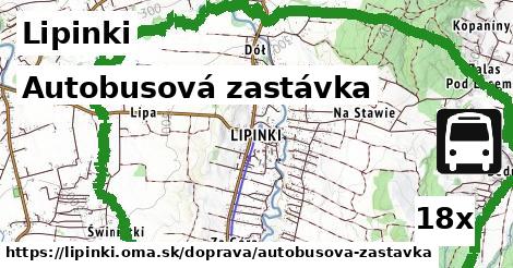 autobusová zastávka v Lipinki