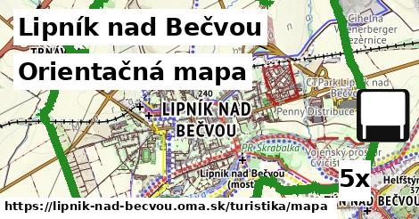 Orientačná mapa, Lipník nad Bečvou