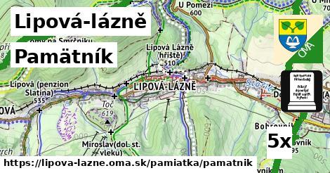 Pamätník, Lipová-lázně