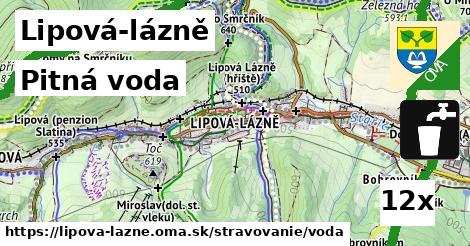 Pitná voda, Lipová-lázně