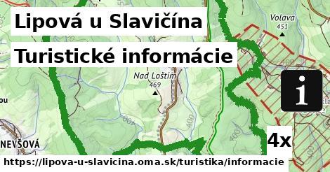 Turistické informácie, Lipová u Slavičína