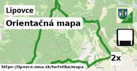 Orientačná mapa, Lipovce