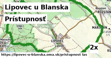 prístupnosť v Lipovec u Blanska