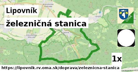 železničná stanica, Lipovník, okres RV