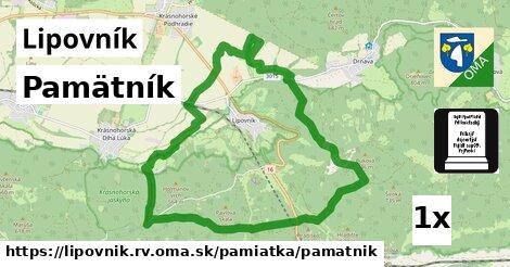 Pamätník, Lipovník, okres RV