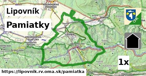 pamiatky v Lipovník, okres RV