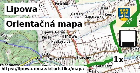 orientačná mapa v Lipowa