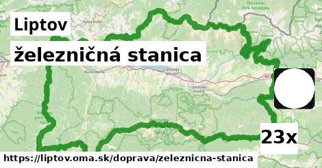 železničná stanica, Liptov