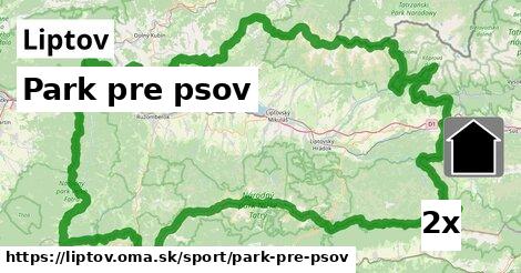 park pre psov v Liptov