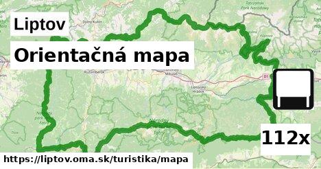 orientačná mapa v Liptov