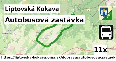 Autobusová zastávka, Liptovská Kokava