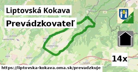 prevádzkovateľ v Liptovská Kokava