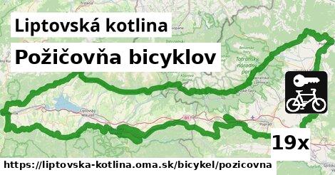 Požičovňa bicyklov, Liptovská kotlina