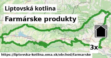 Farmárske produkty, Liptovská kotlina