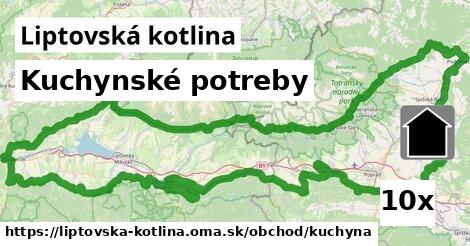 Kuchynské potreby, Liptovská kotlina