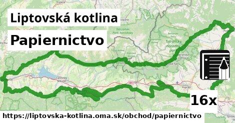 Papiernictvo, Liptovská kotlina