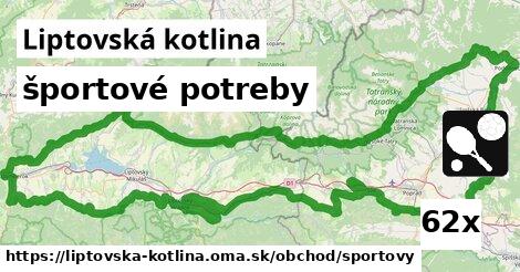 športové potreby, Liptovská kotlina