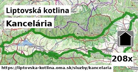 Kancelária, Liptovská kotlina