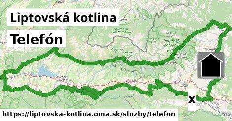 Telefón, Liptovská kotlina