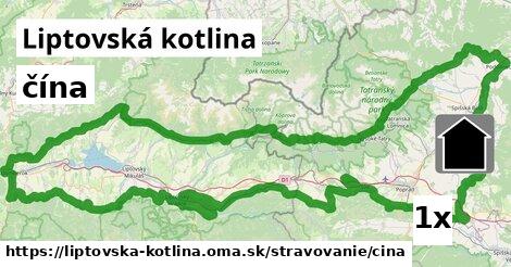 čína, Liptovská kotlina