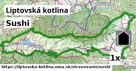 Sushi, Liptovská kotlina