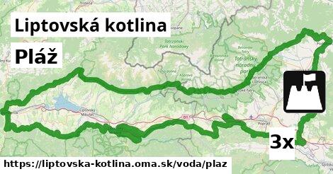 Pláž, Liptovská kotlina