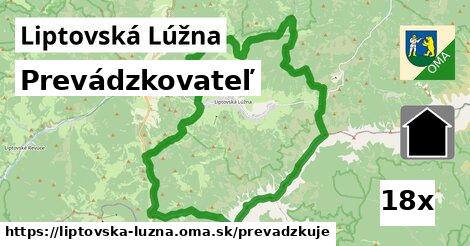 prevádzkovateľ v Liptovská Lúžna