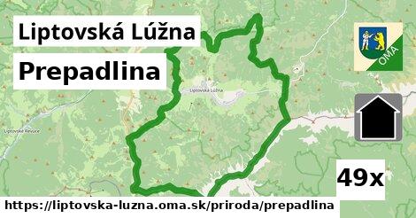 Prepadlina, Liptovská Lúžna